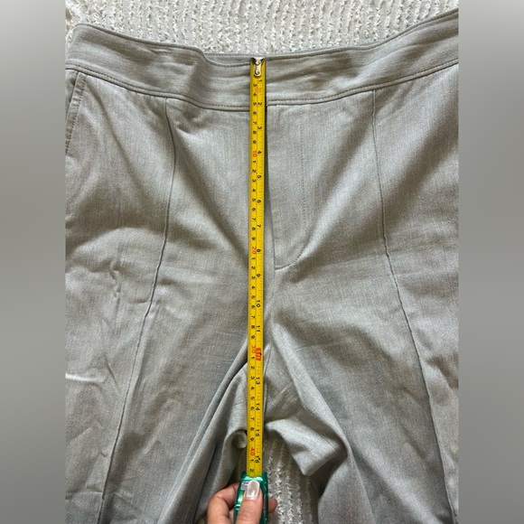 Club Monaco Grey Wide Leg Pants Size 12 High Waist Trousers Gray - Picture 7 of 9